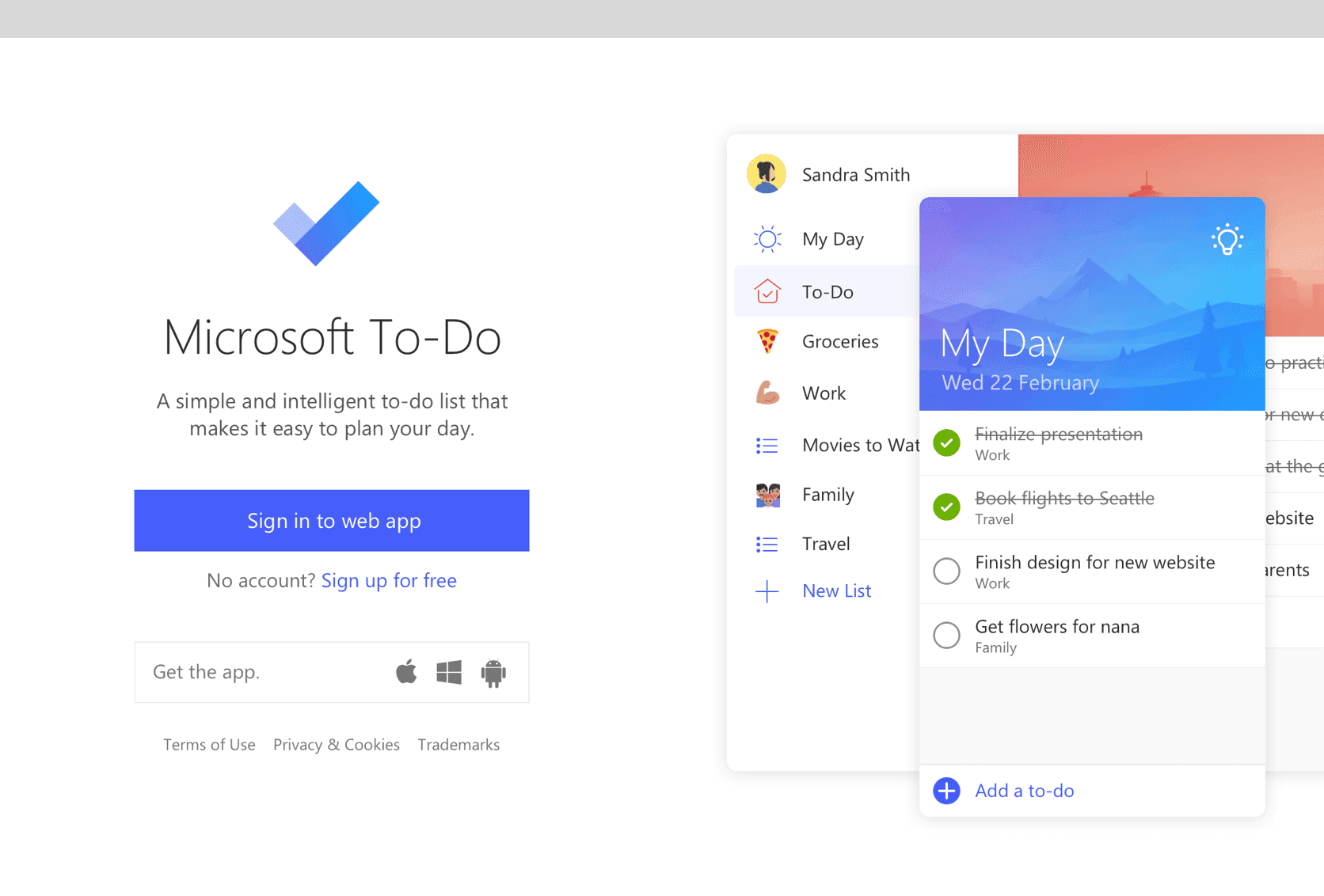 Outlook Sticky Notes arranged on a desktop surface