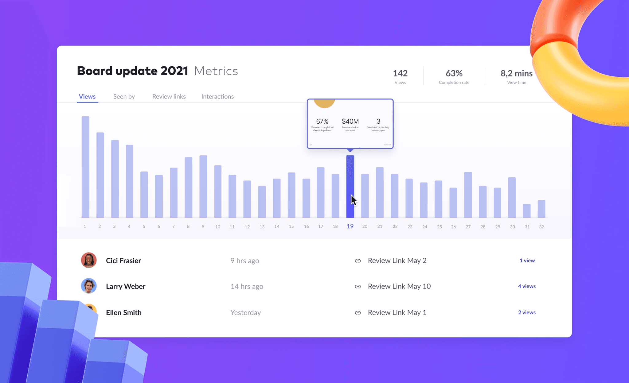 Pitch templates and collaboration interface